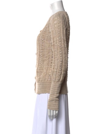 Veronica Beard Linen Scoop Neck Sweater
