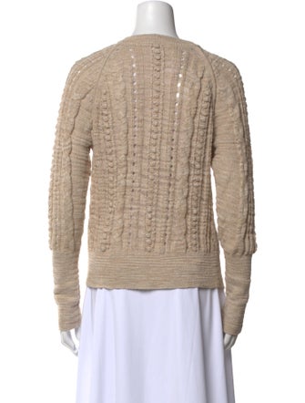 Veronica Beard Linen Scoop Neck Sweater