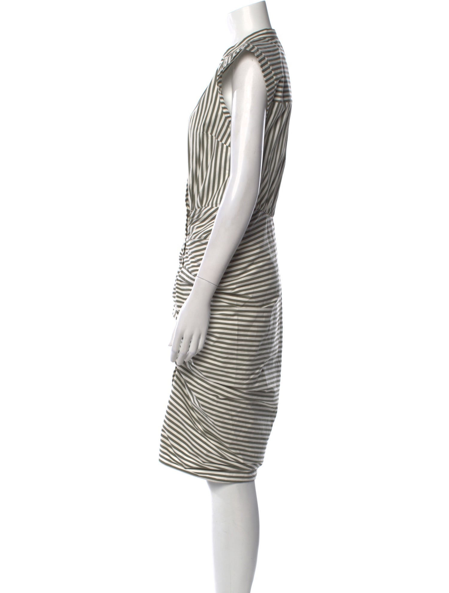 Veronica Beard Striped Midi Length Dress