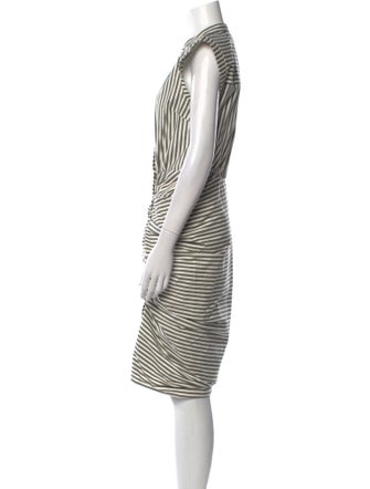 Veronica Beard Striped Midi Length Dress