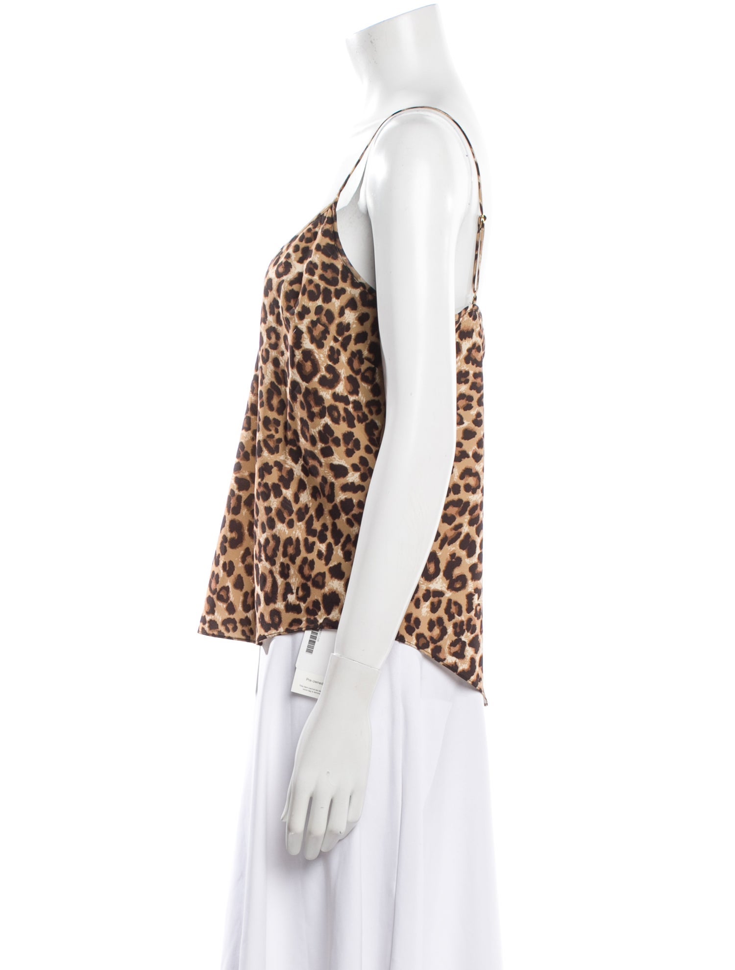 Veronica Beard Silk Animal Print Top