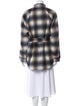 Veronica Beard Plaid Print Peacoat
