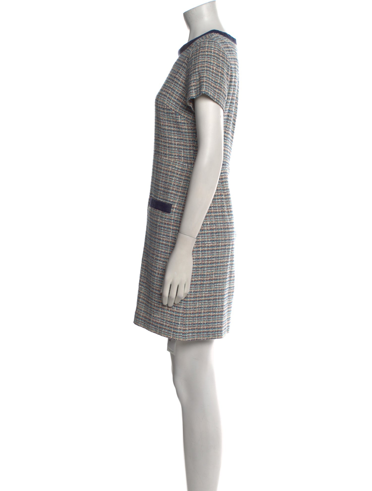 Veronica Beard Tweed Pattern Mini Dress