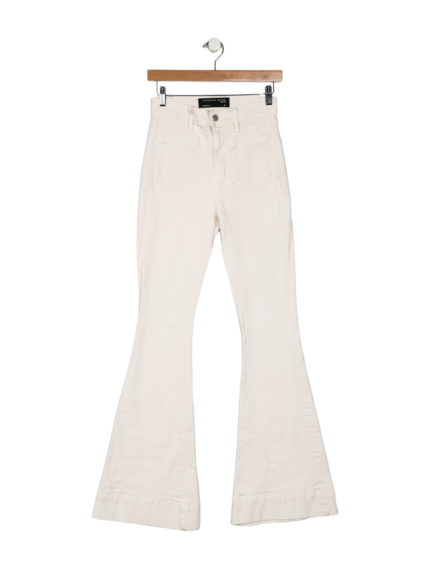 Veronica Beard High-Rise Wide Leg Jeans