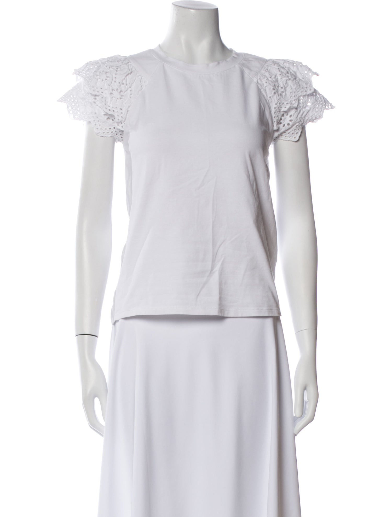 Veronica Beard Bateau Neckline Short Sleeve Top