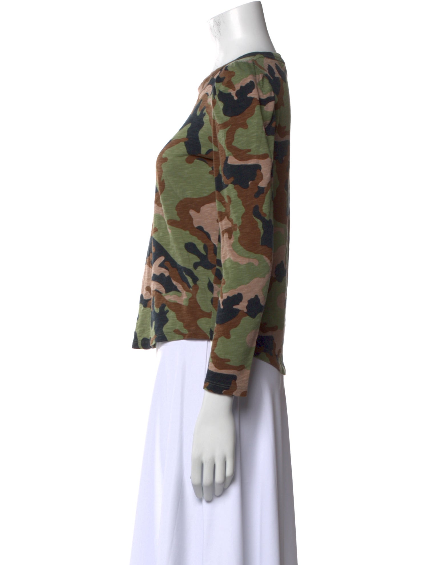 Veronica Beard Floral Print Crew Neck Top