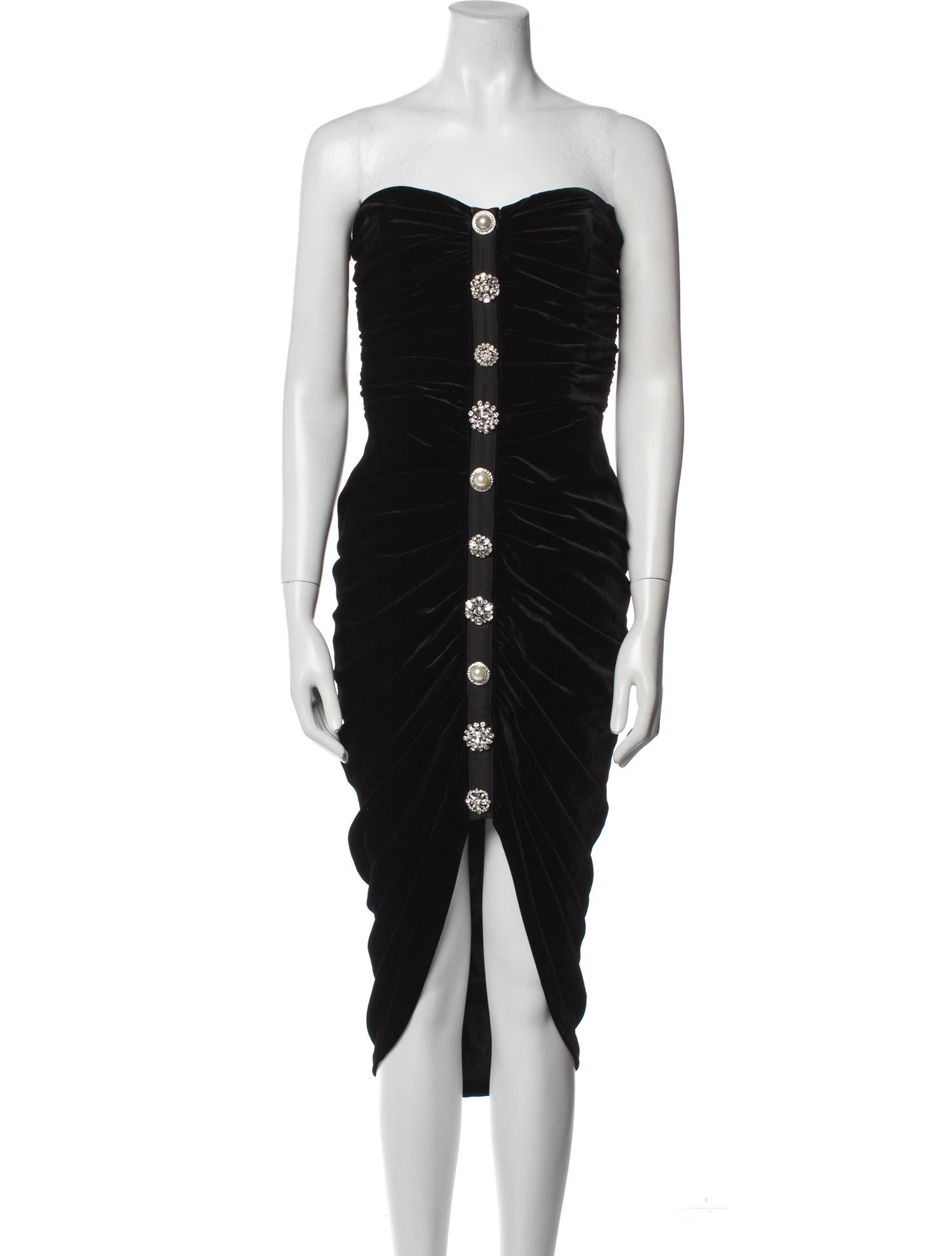 Veronica Beard Strapless Midi Length Dress