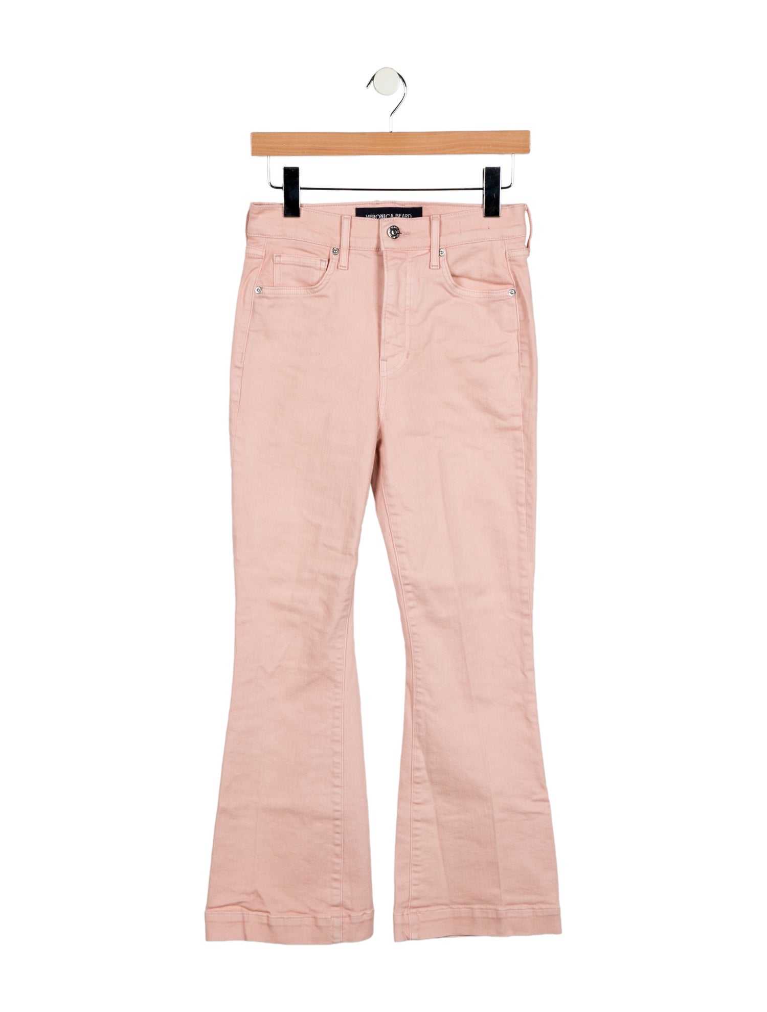 Veronica Beard Mid-Rise Wide Leg Jeans