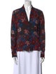 Veronica Beard Silk Floral Print Blouse