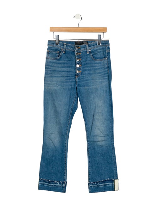 Veronica Beard High-Rise Straight Leg Jeans