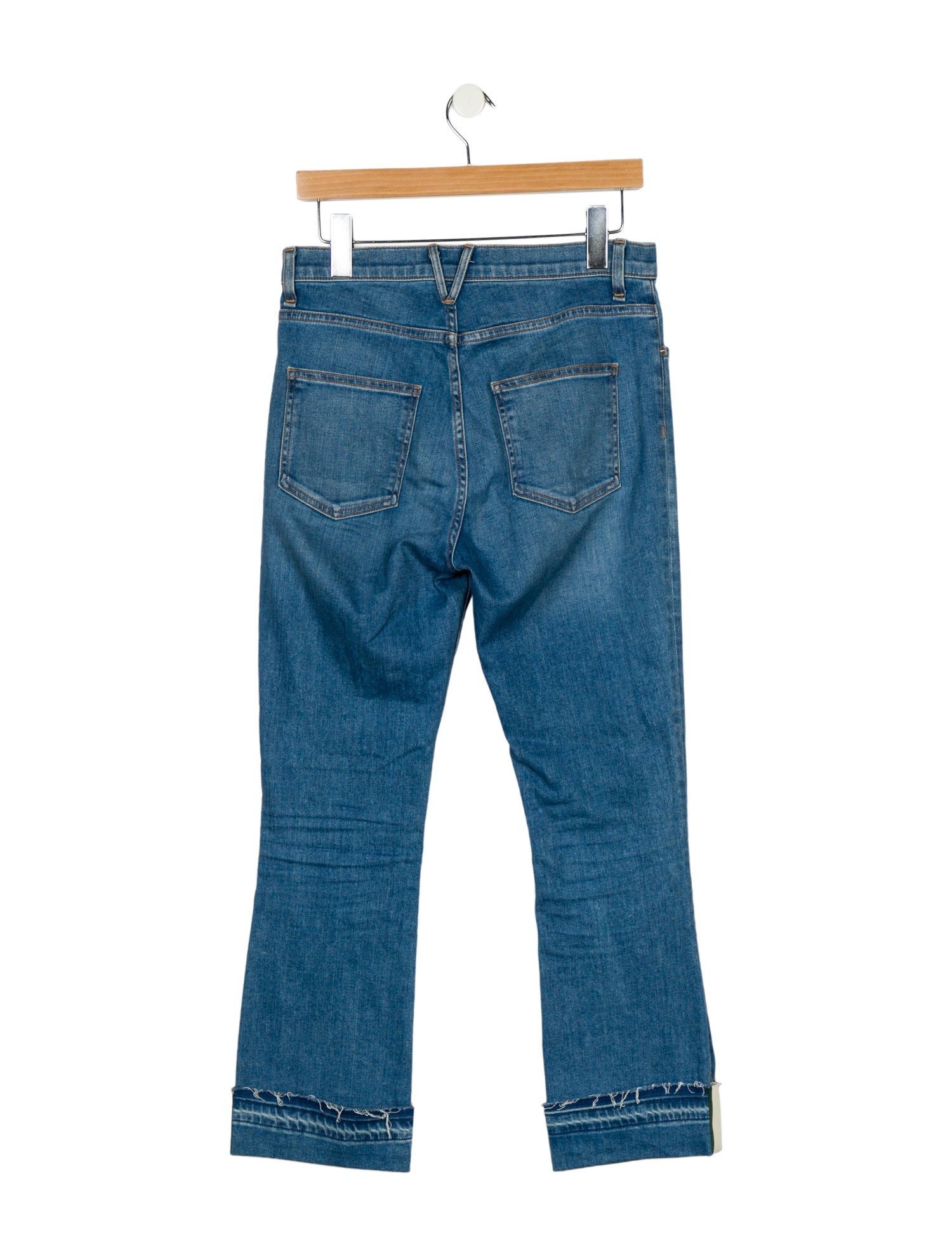 Veronica Beard High-Rise Straight Leg Jeans