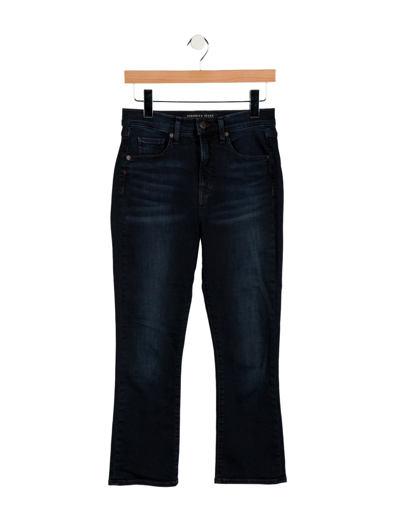 Veronica Beard Mid-Rise Straight Leg Jeans