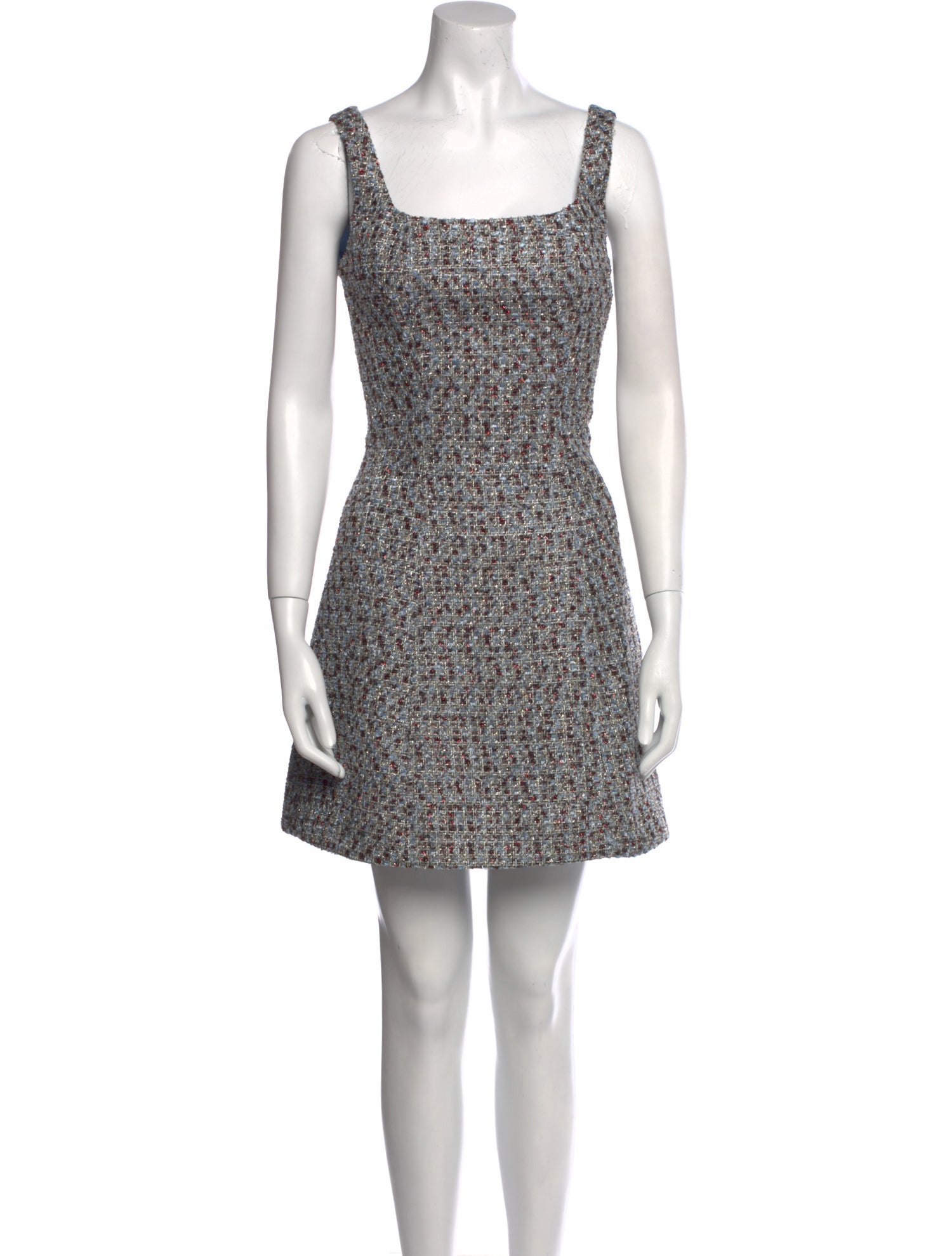 Veronica Beard Tweed Pattern Mini Dress