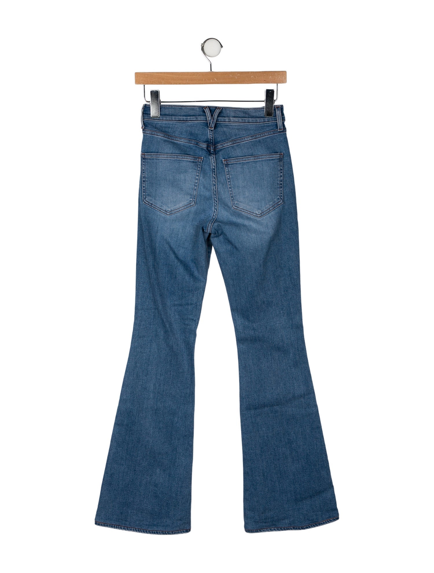 Veronica Beard Mid-Rise Wide Leg Jeans