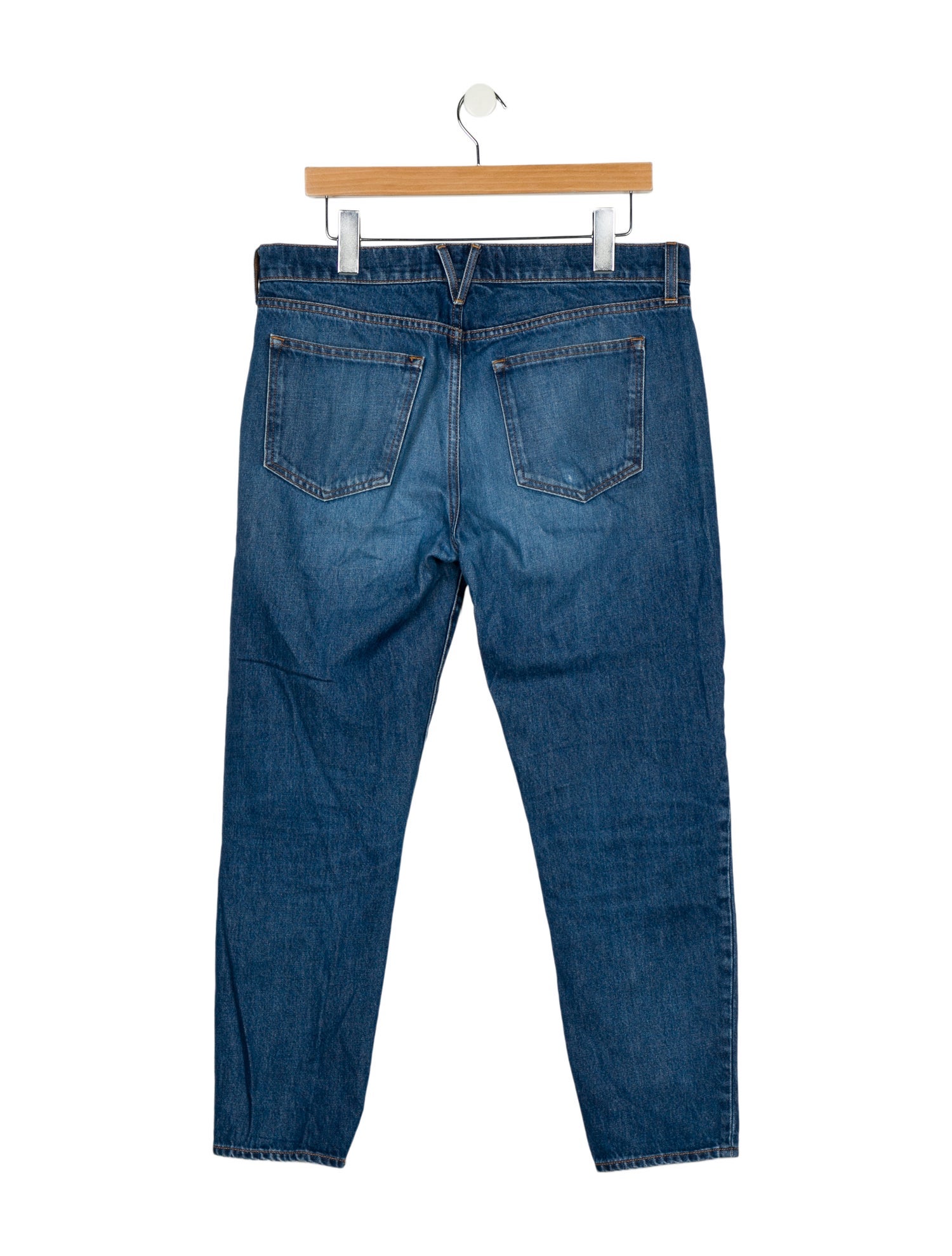 Veronica Beard High-Rise Straight Leg Jeans