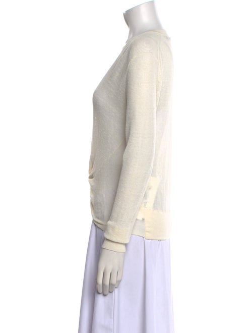 Veronica Beard Linen V-Neck Sweater