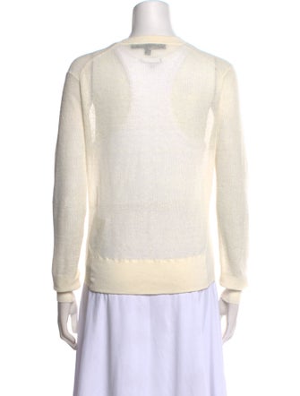 Veronica Beard Linen V-Neck Sweater