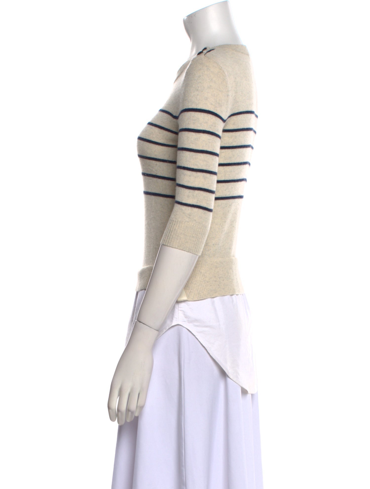 Veronica Beard Silk Striped Sweater