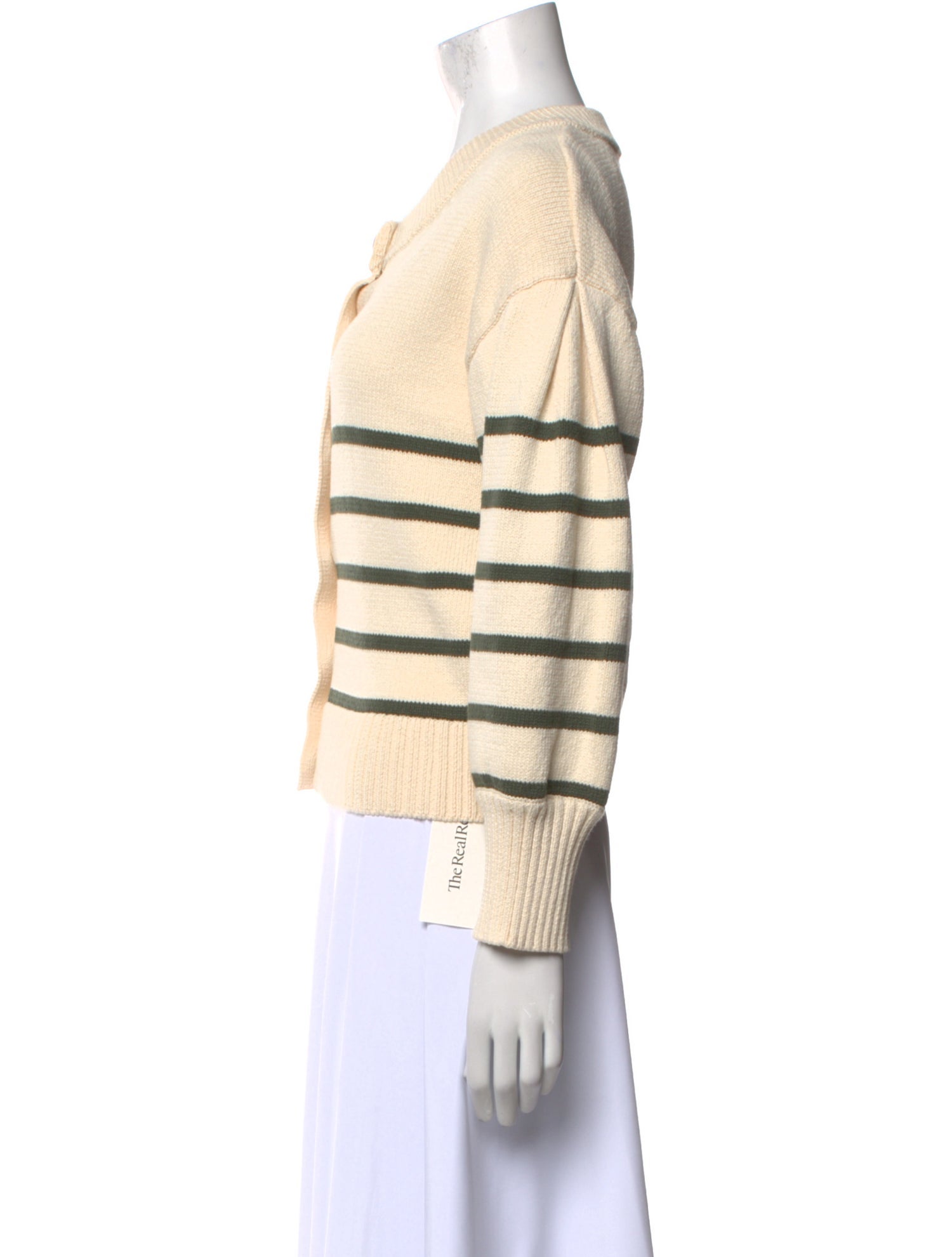 Veronica Beard Striped Scoop Neck Sweater