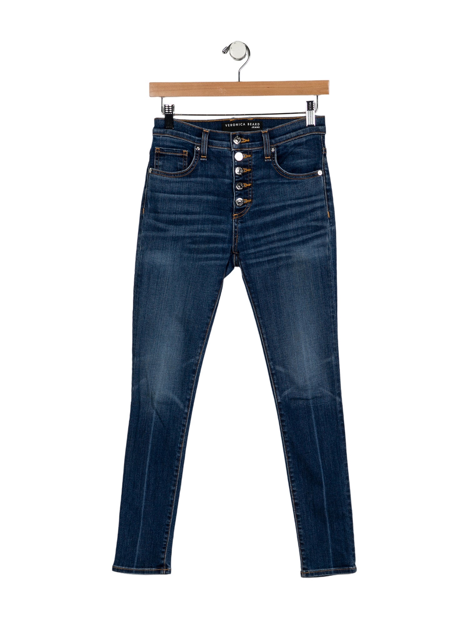 Veronica Beard High-Rise Skinny Leg Jeans