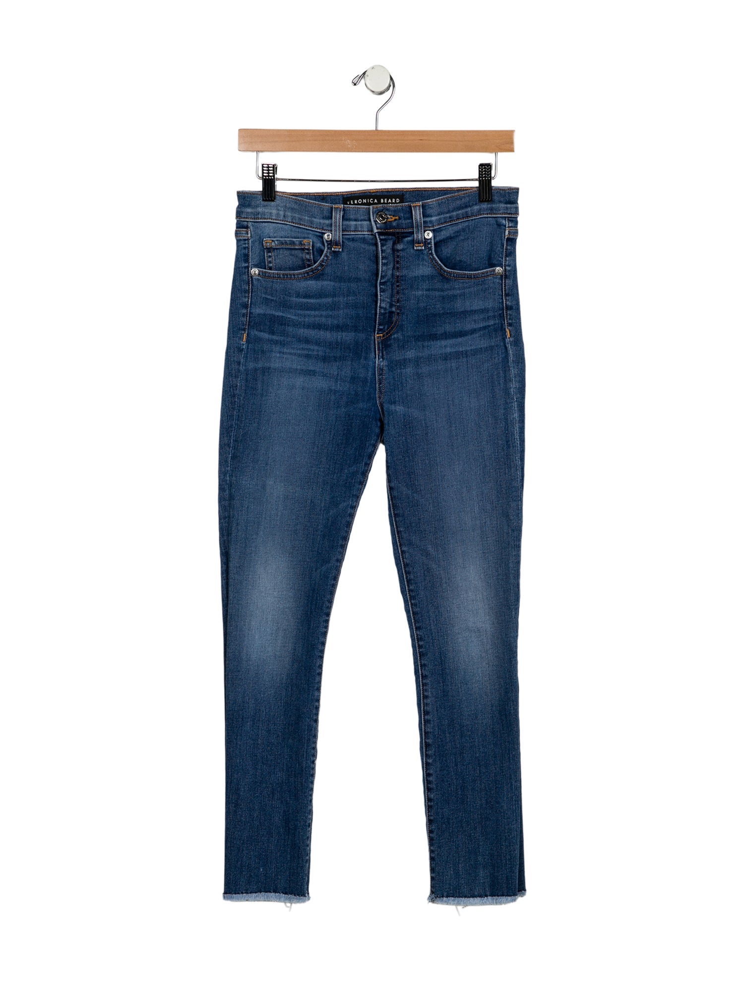 Veronica Beard High-Rise Straight Leg Jeans