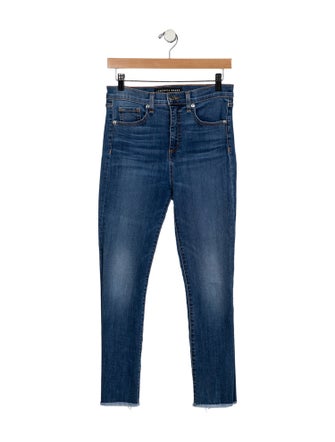 Veronica Beard High-Rise Straight Leg Jeans
