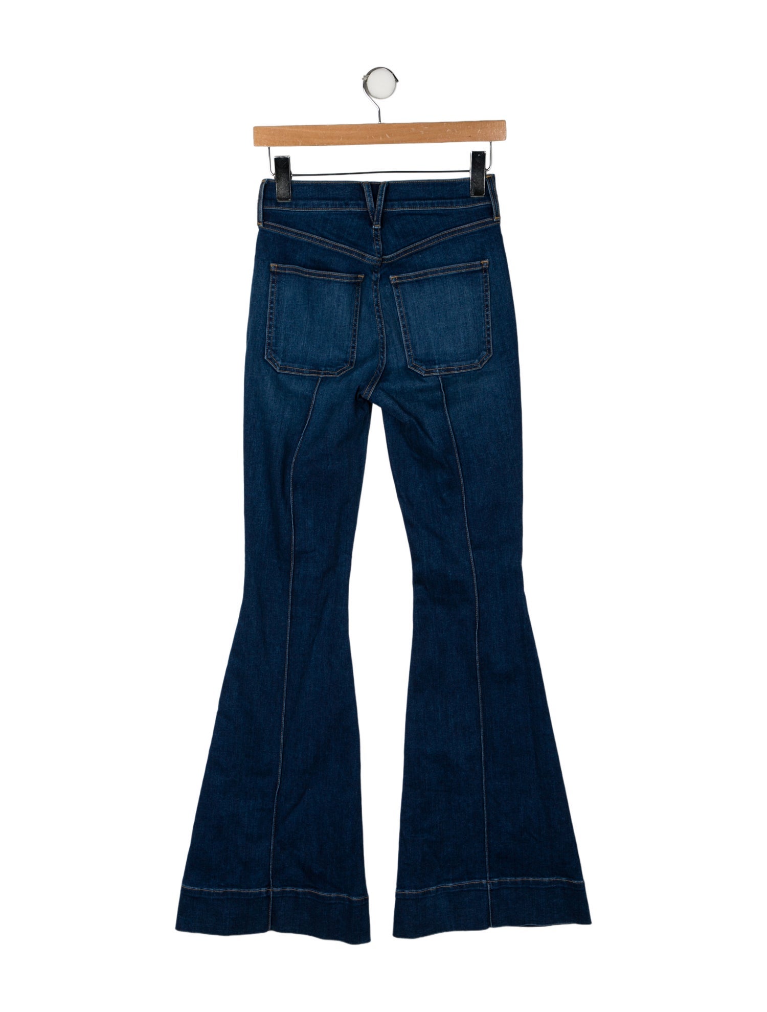 Veronica Beard Mid-Rise Wide Leg Jeans