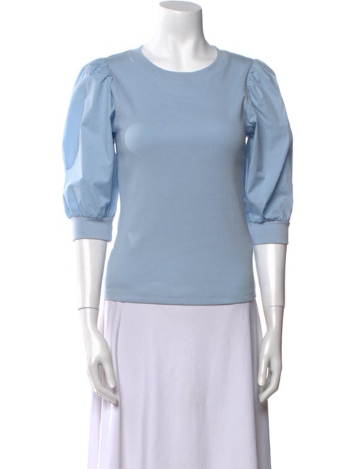 Veronica Beard Crew Neck Three-Quarter Sleeve Top