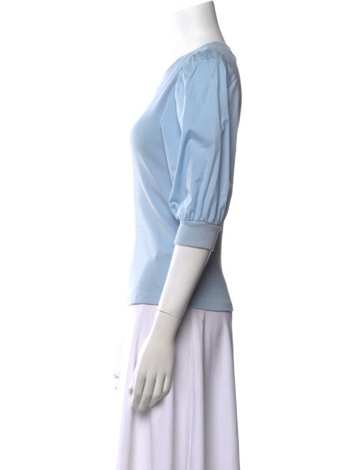 Veronica Beard Crew Neck Three-Quarter Sleeve Top