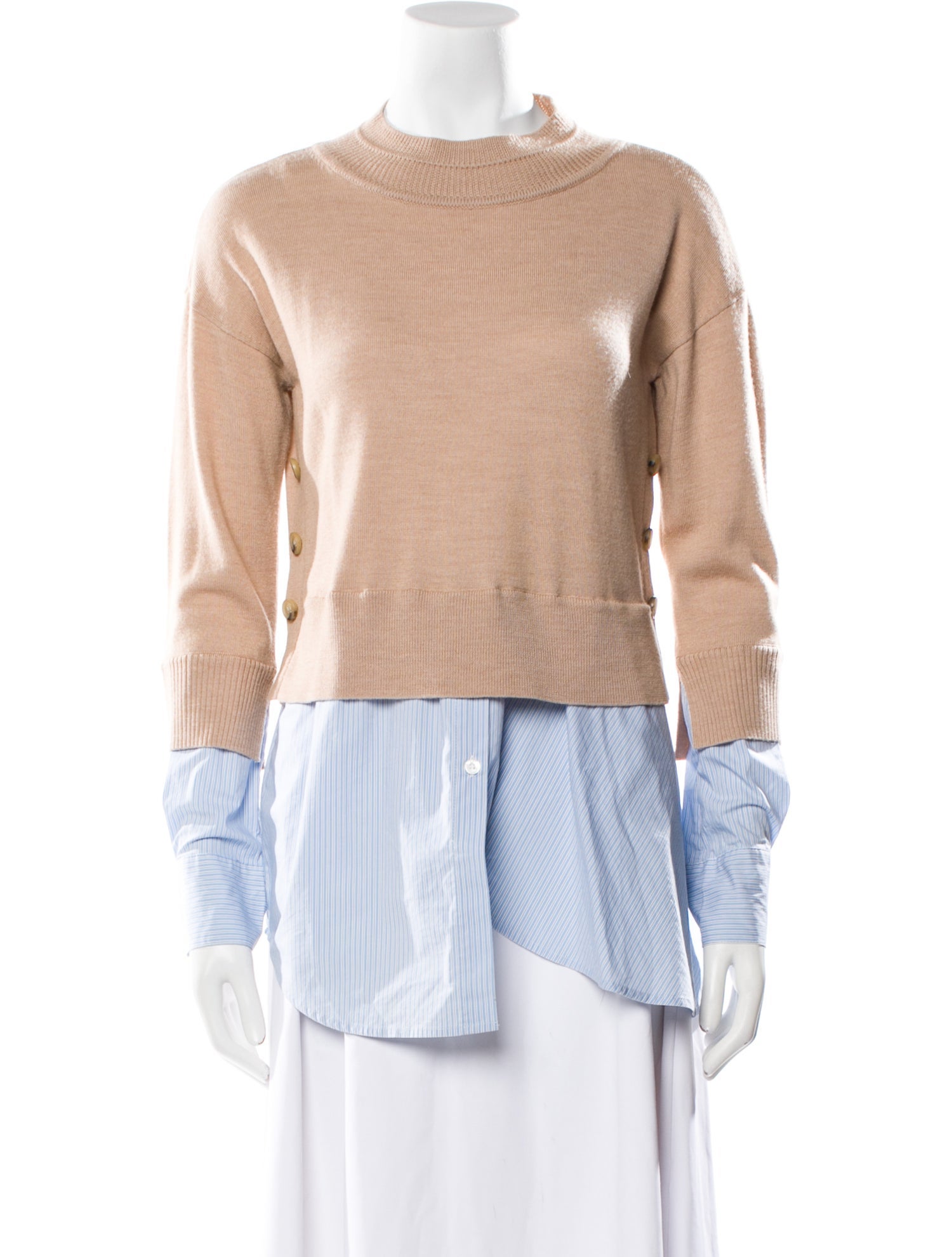 Veronica Beard Merino Wool Crew Neck Sweater