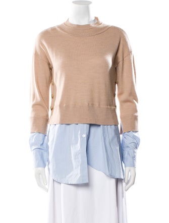 Veronica Beard Merino Wool Crew Neck Sweater