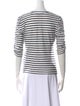 Veronica Beard Striped Scoop Neck T-Shirt