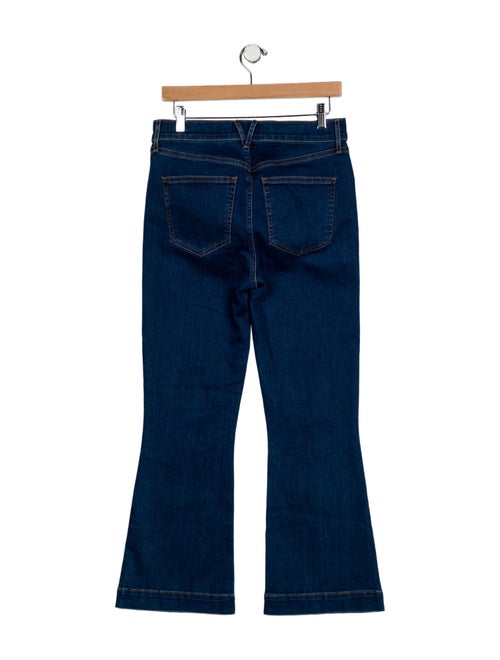 Veronica Beard Mid-Rise Wide Leg Jeans