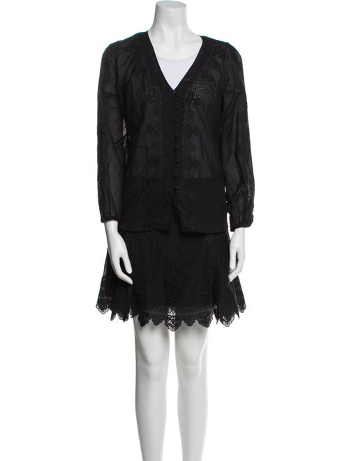 Veronica Beard Cutout Accent Skirt Set