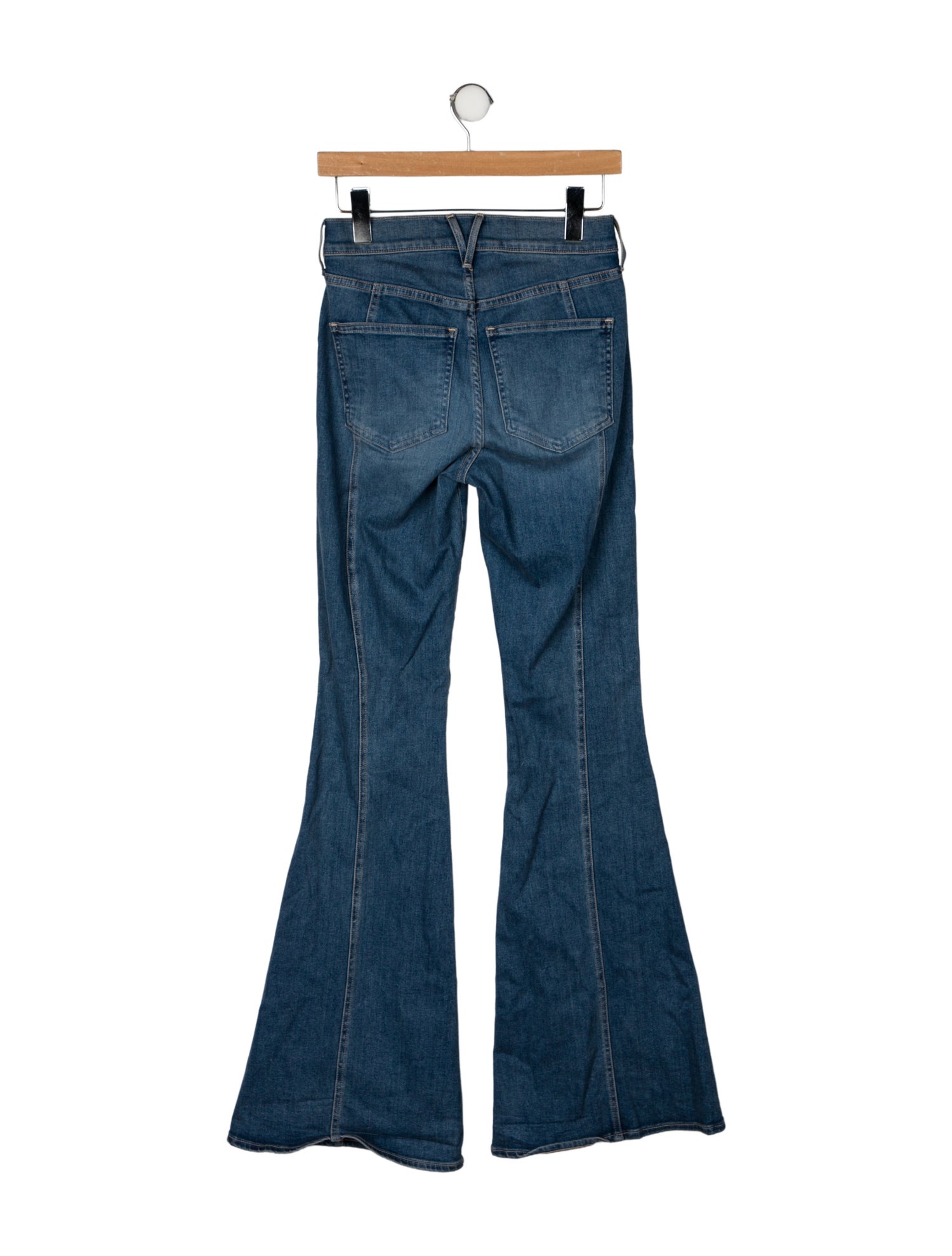 Veronica Beard Mid-Rise Wide Leg Jeans