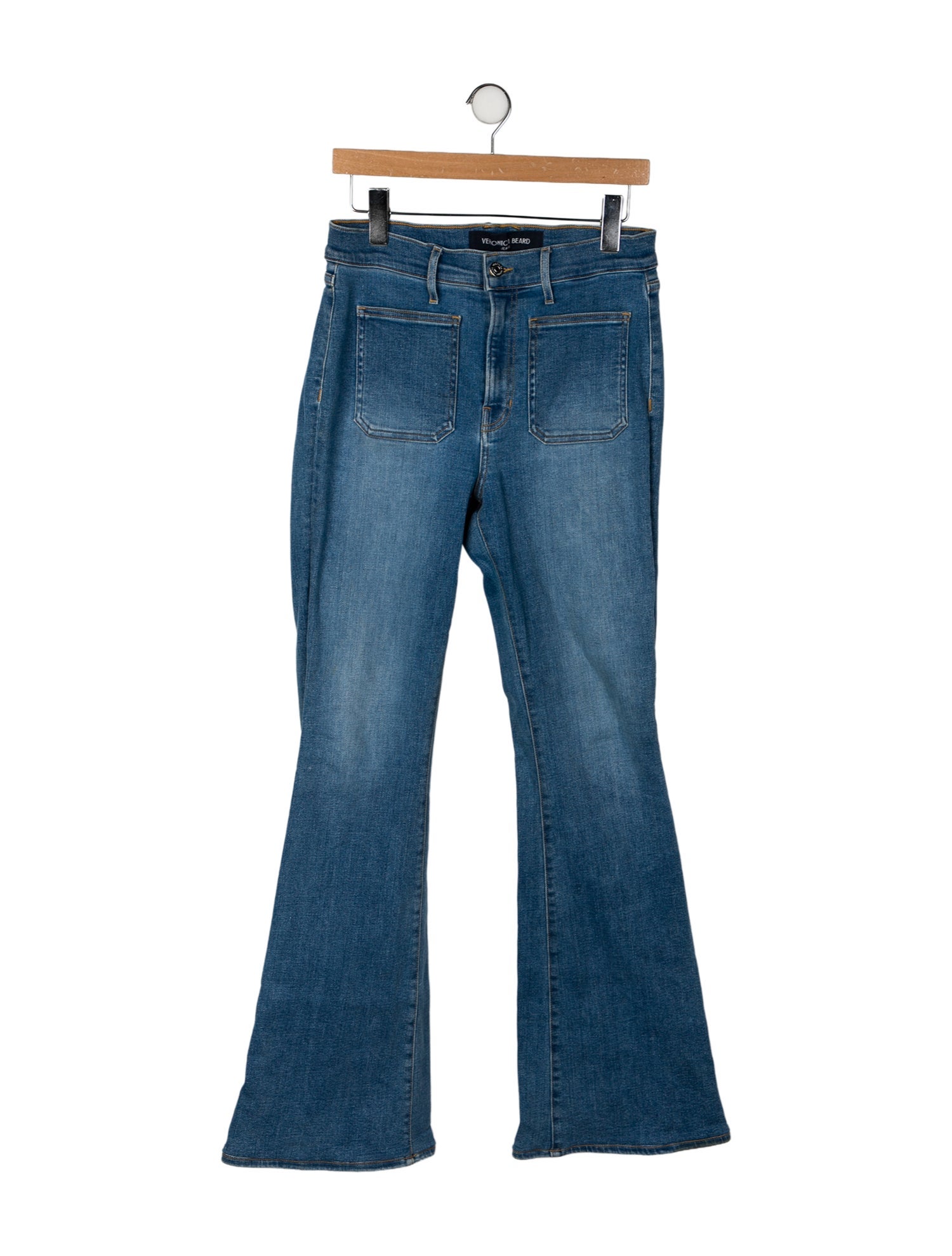 Veronica Beard High-Rise Wide Leg Jeans