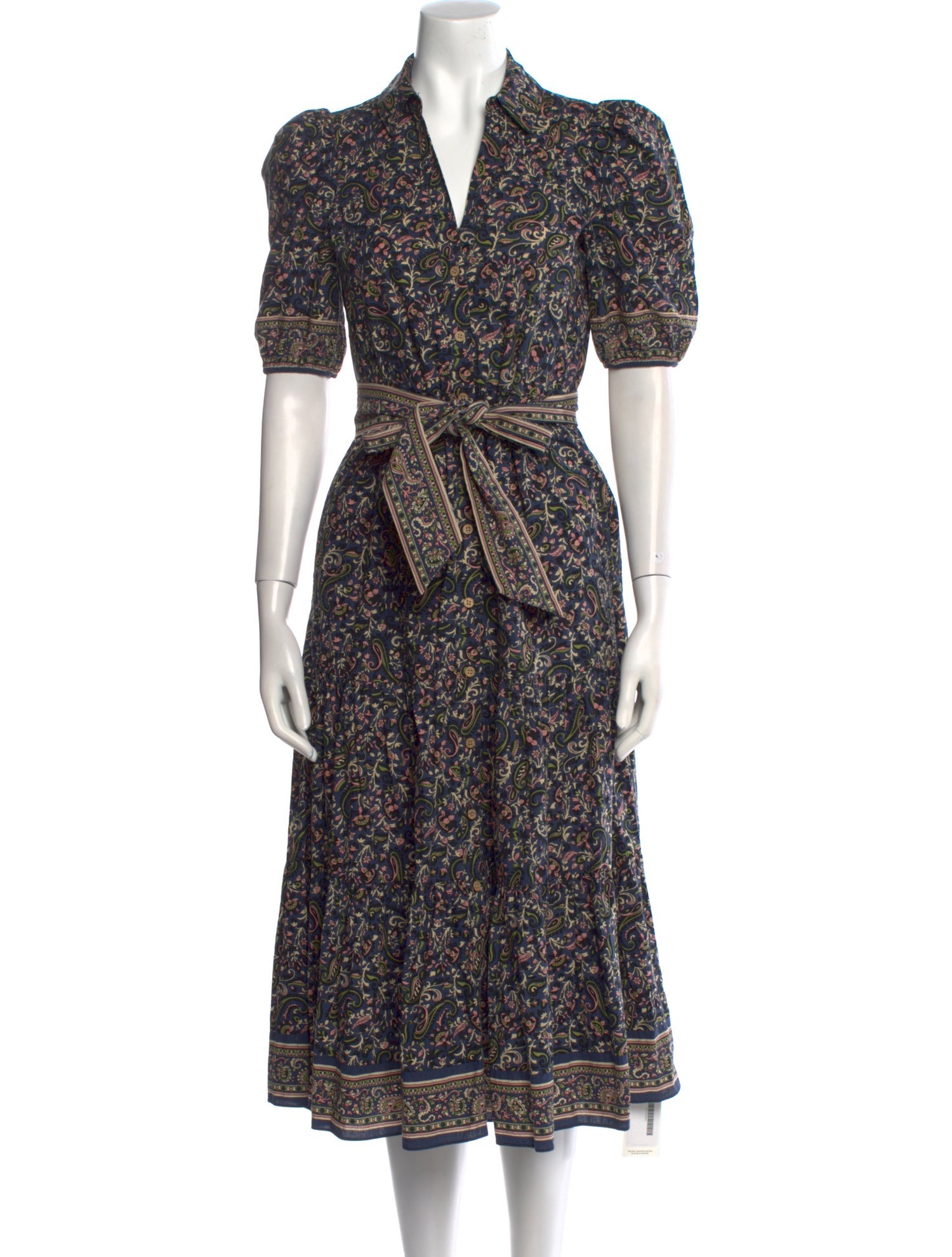 Veronica Beard Floral Print Long Dress