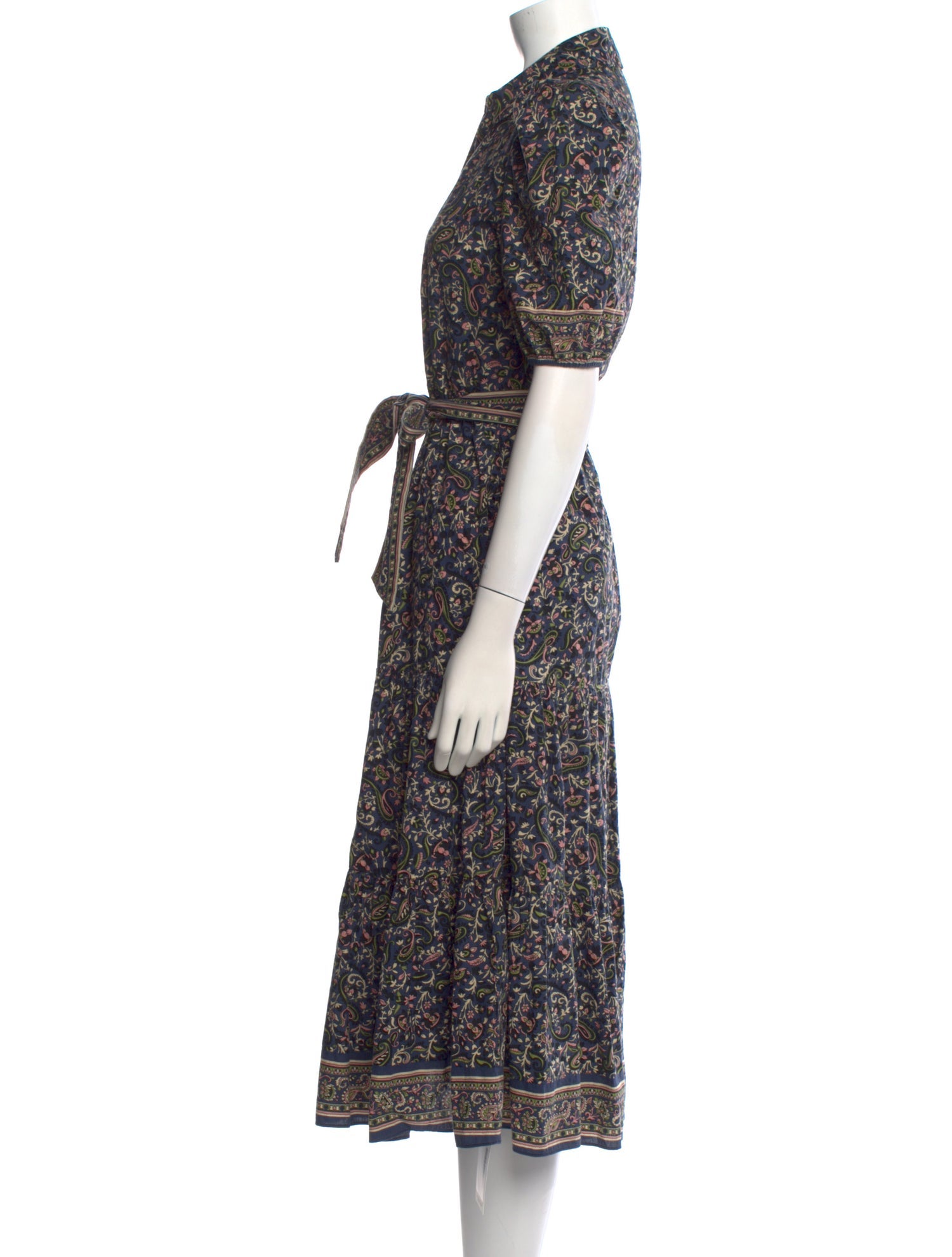 Veronica Beard Floral Print Long Dress