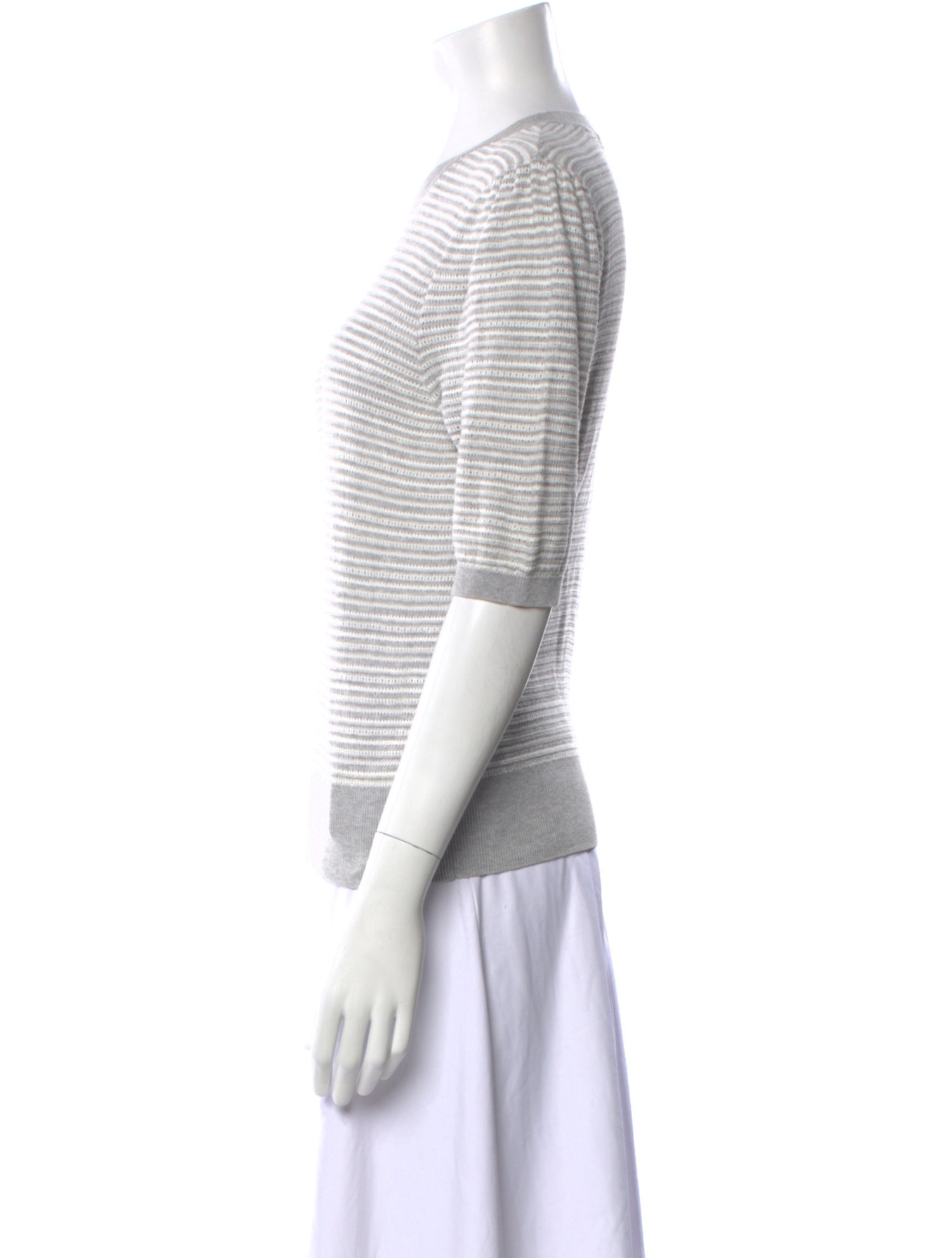Veronica Beard Striped Crew Neck T-Shirt