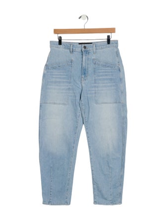 Veronica Beard High-Rise Straight Leg Jeans