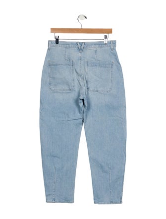 Veronica Beard High-Rise Straight Leg Jeans