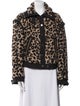 Veronica Beard Animal Print Faux Fur Jacket