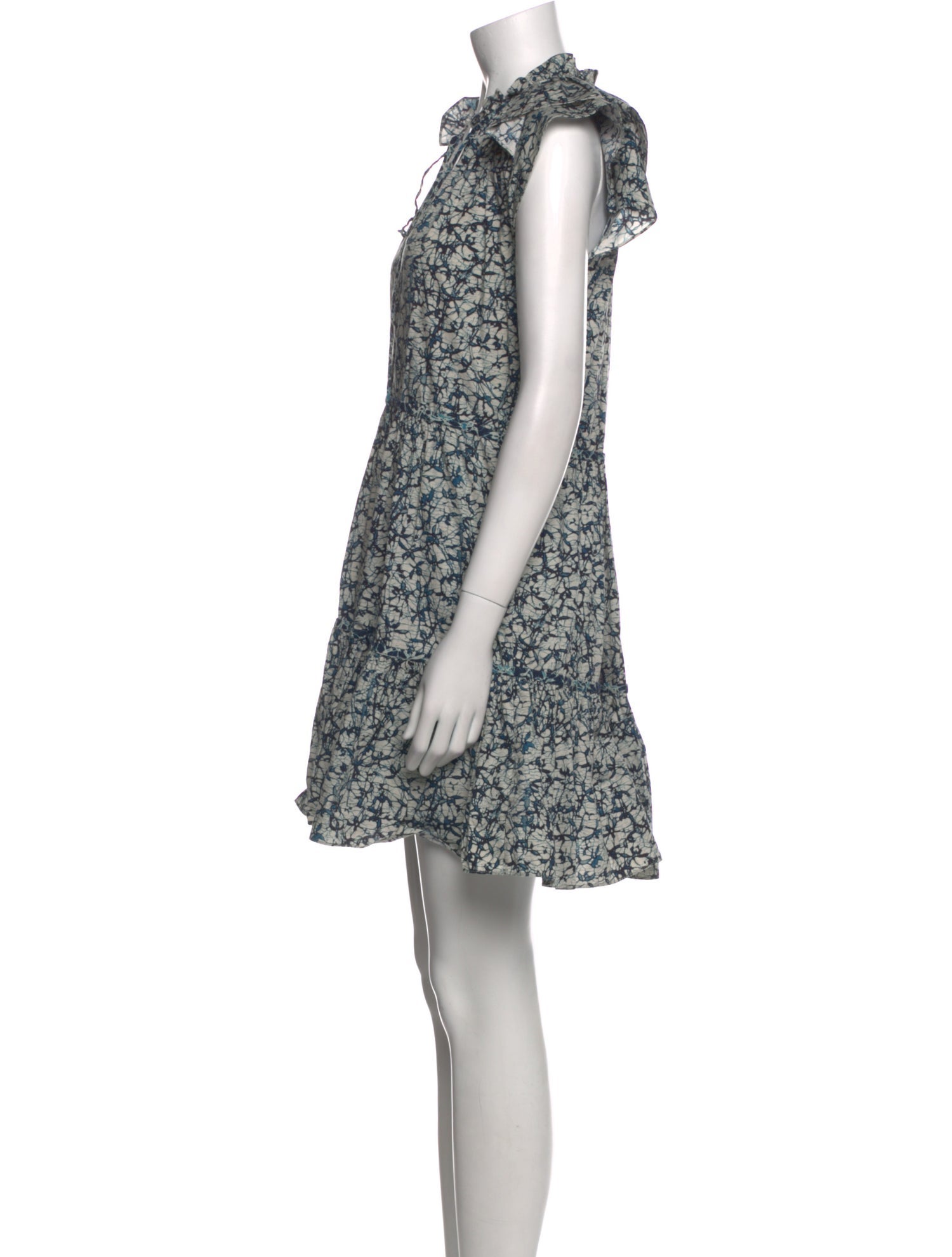 Veronica Beard Floral Print Midi Length Dress