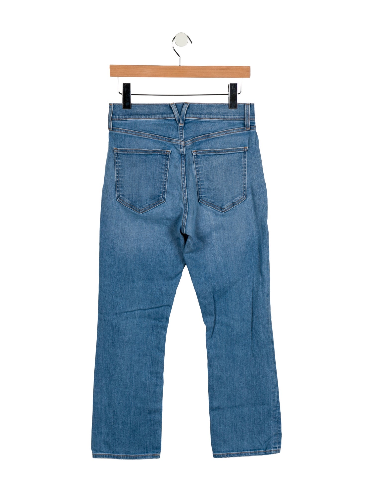 Veronica Beard Mid-Rise Straight Leg Jeans