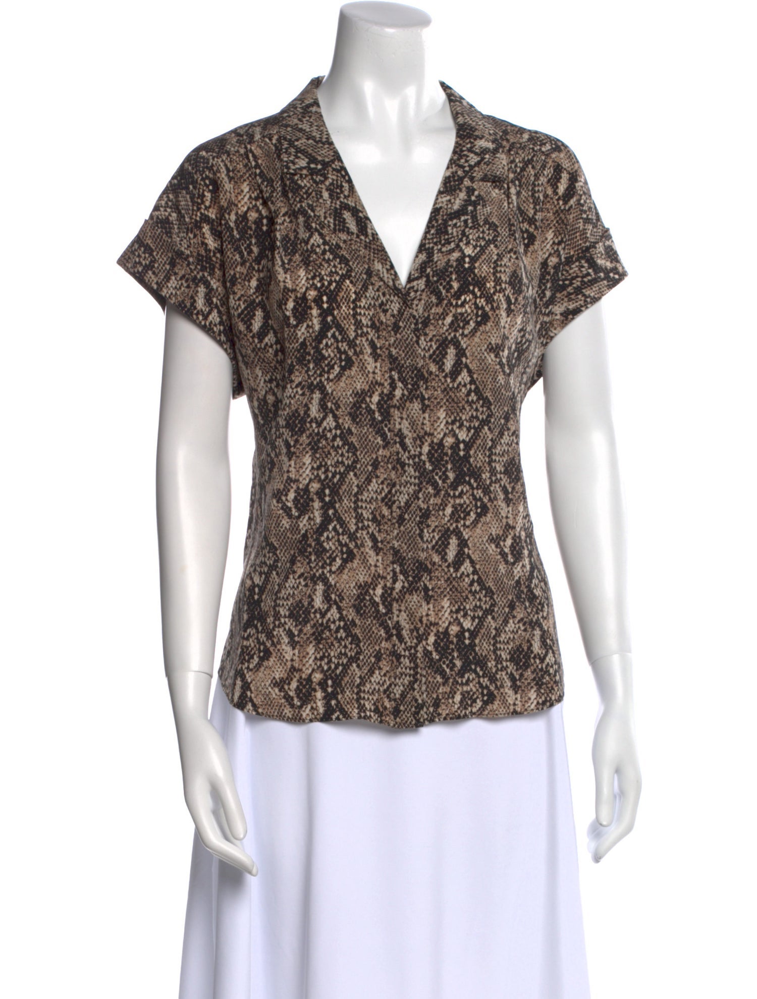 Veronica Beard Silk Printed Blouse