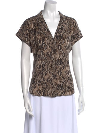 Veronica Beard Silk Printed Blouse