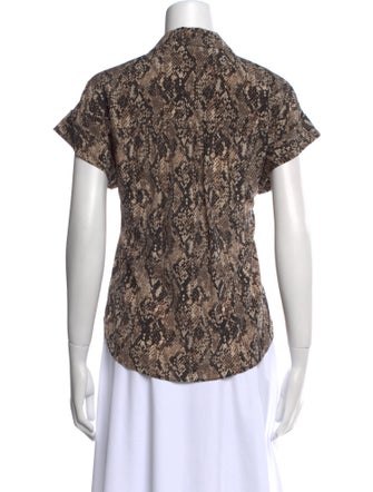 Veronica Beard Silk Printed Blouse