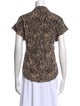 Veronica Beard Silk Printed Blouse