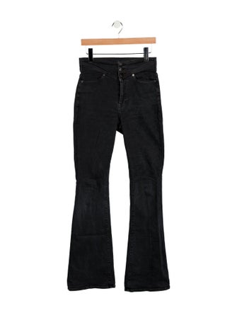 Veronica Beard Mid-Rise Wide Leg Jeans