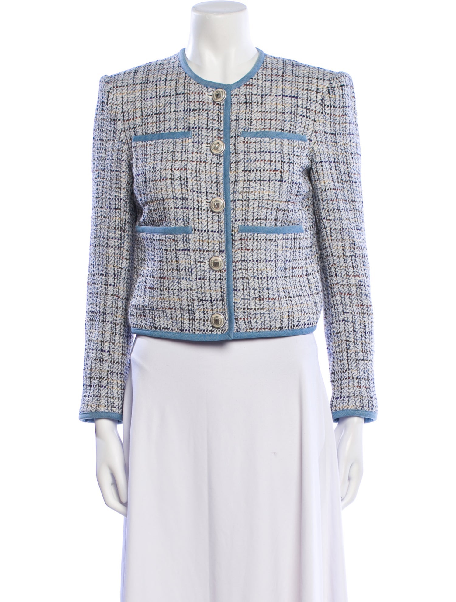 Veronica Beard Tweed Pattern Evening Jacket
